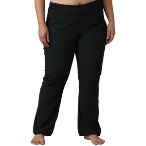 Prana Summit Capri Pull-On Pants Black Hiking Nylon Women's Size 3X